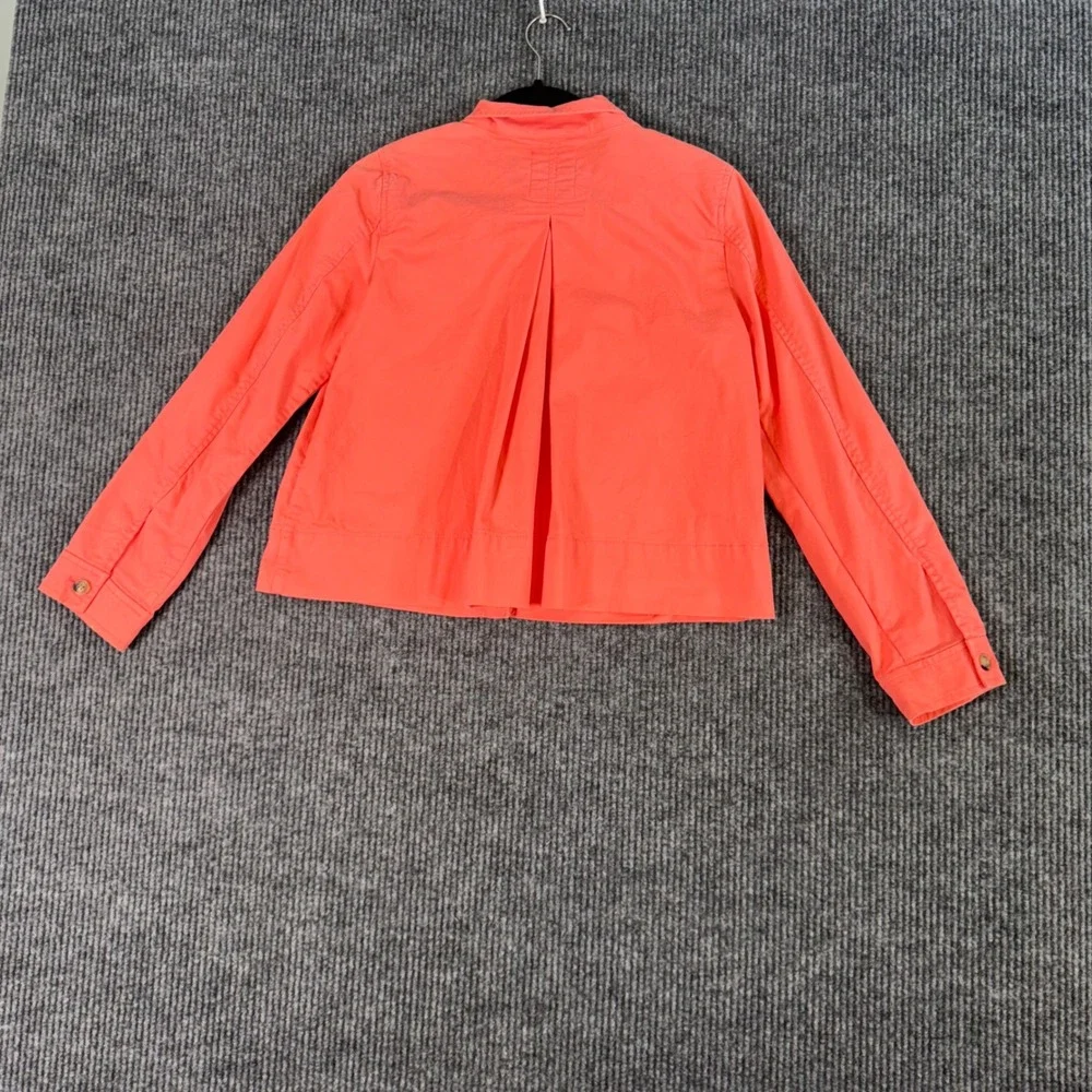 GAP Coral Utility Jacket Womens S Button Up Casual Coastal Chic Minimalist Style - Picture 6 of 11